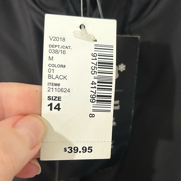 Children’s Place Snow Ski Pants Fleece Lined Water Resistant Size 14 NWT Black - Picture 8 of 8